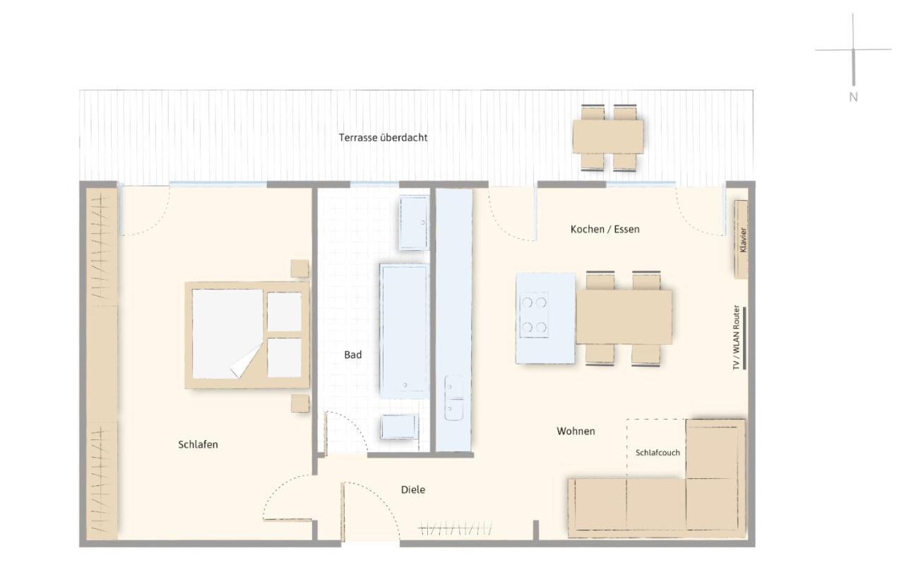 Moderne Ferienwohnung Nahe Swr Und Golfplatz Μπάντεν-Μπάντεν Εξωτερικό φωτογραφία